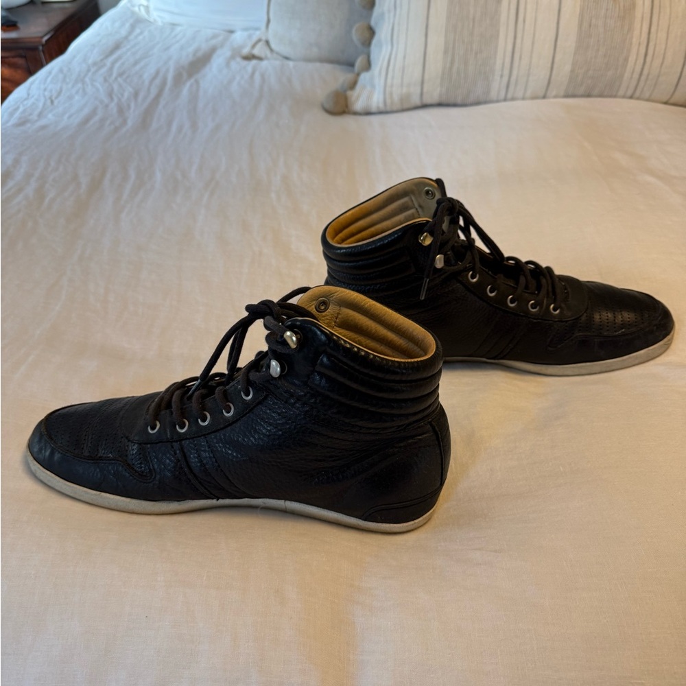 UGG Black Leather High-Top Sneakers - Picture 3 of 6